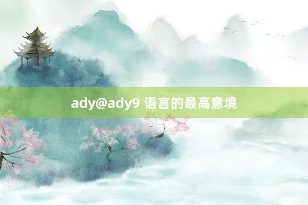 ady@ady9 语言的最高意境